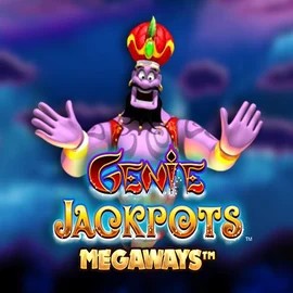 Genie Jackpots Megaways slot logo by Blueprint Gaming at WildHub CasinoGenie Jackpots Megaways
