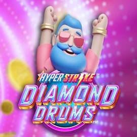 Hyper Strike Diamond Drums slot logo by Gameburger Studios at WildHub CasinoHyper Strike Diamond Drums