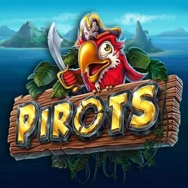 Pirots slot logo by ELK Studios at WildHub CasinoPirots